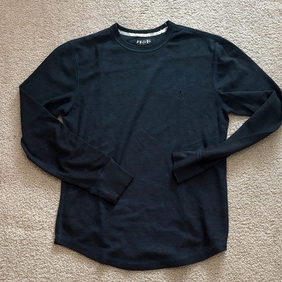 Volcom Men's Navy Long Sleeve Tee size medium - Picture 1 of 7